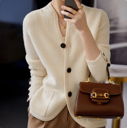 Cardigan i kashmirull