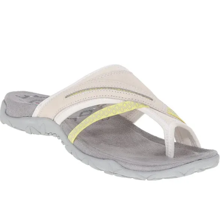 Pustende mesh- og skinn sandaler for kvinner - ergonomiske sko
