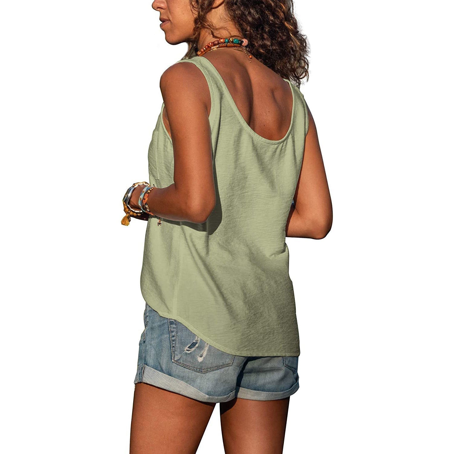 Ibiza Fashion Elegant Tank Top for kvinner