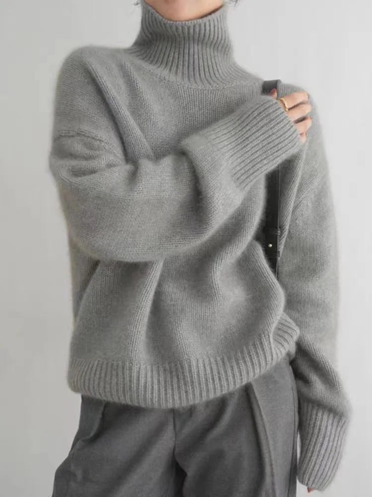 Kashmirgenser med turtleneck