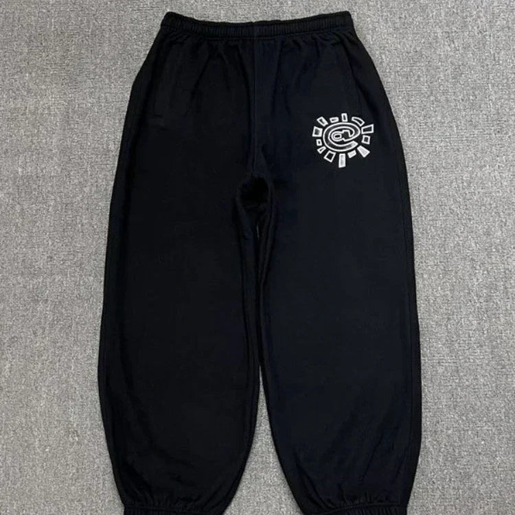 Vintage Fleece Joggebukse for Kvinner – Vide, Tykk og Varme Bukser | Klassisk Streetwear i Grå eller Svart