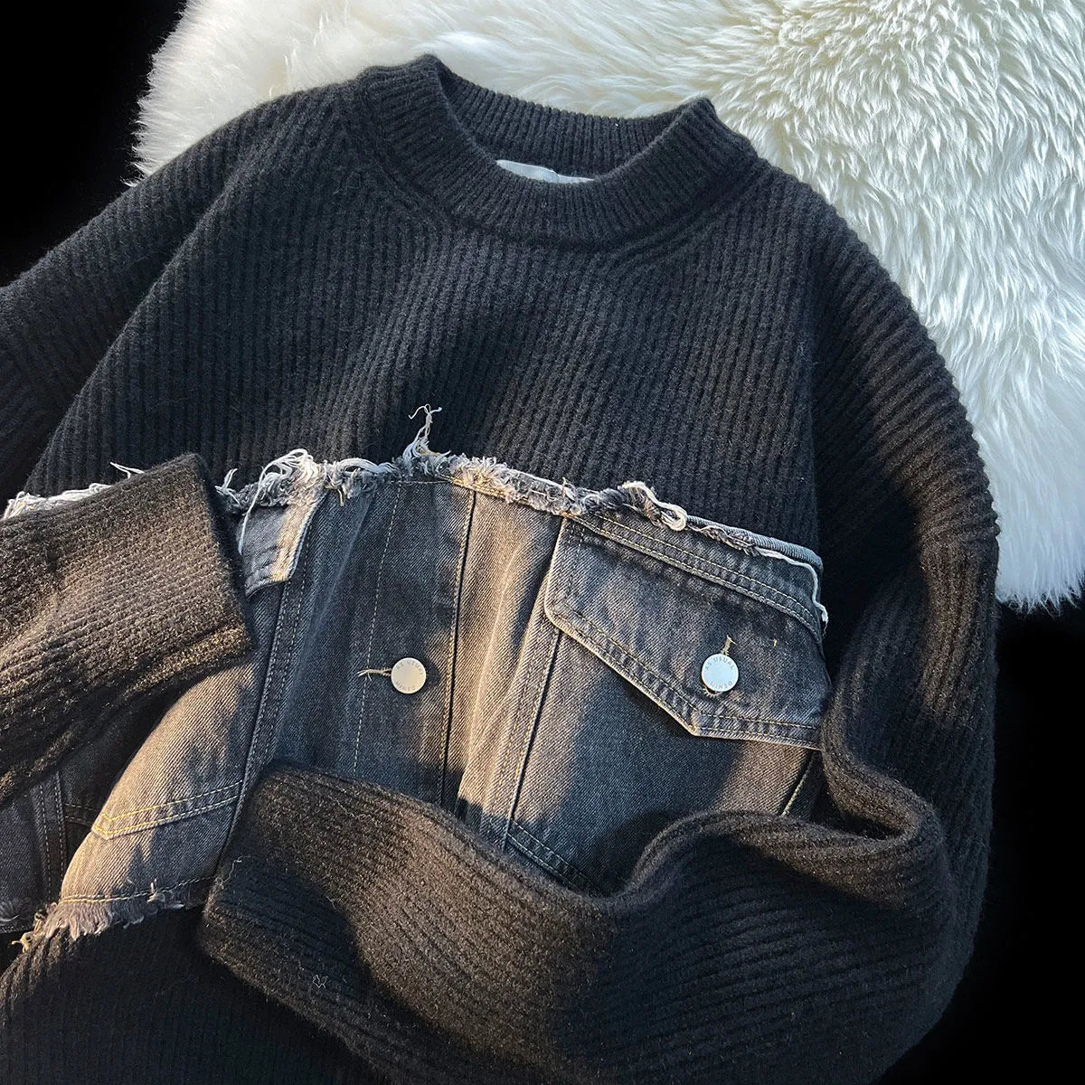 Lappeteppet denimgenser
