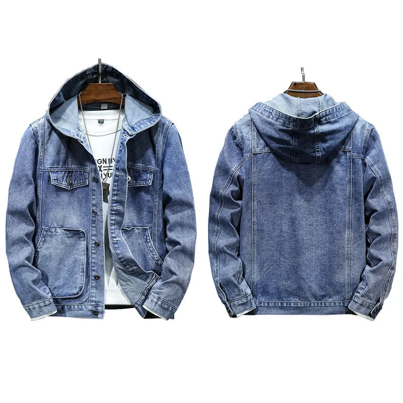 Hettejakke i denim