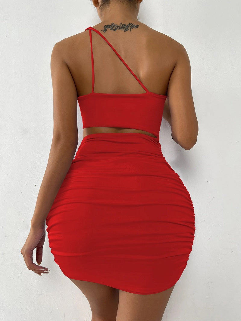 One-Shoulder-Kleid