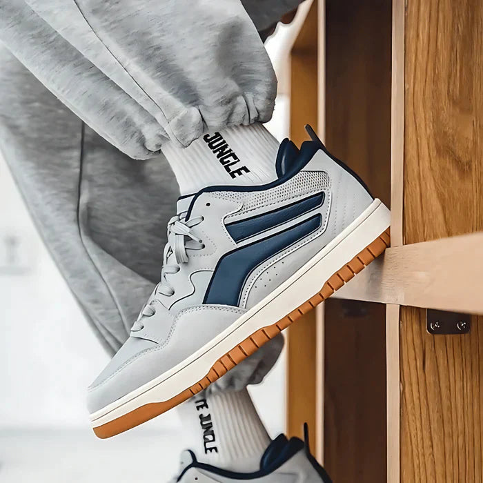 Retro joggesko med lav topp og kontrastfargede detaljer