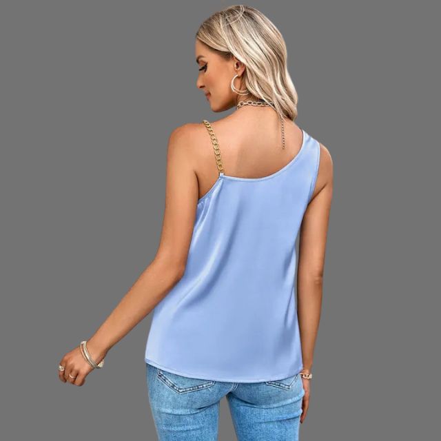 Elegant tanktop med kjettingstropper