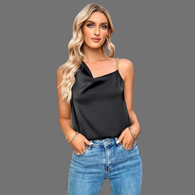 Elegant tanktop med kjettingstropper