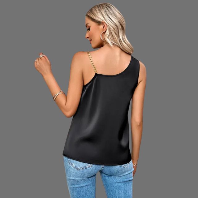 Elegant tanktop med kjettingstropper