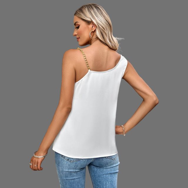 Elegant tanktop med kjettingstropper