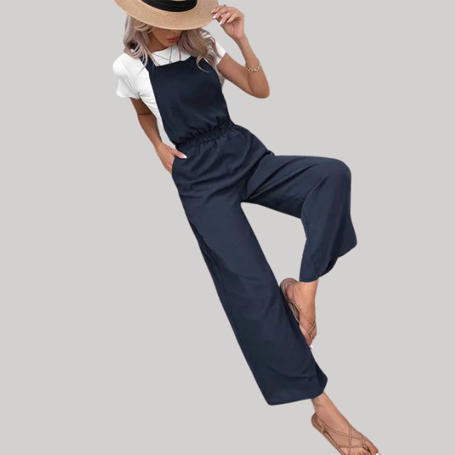 Jumpsuit med vide ben