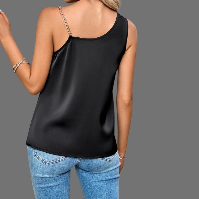 Elegant tanktop med kjettingstropper