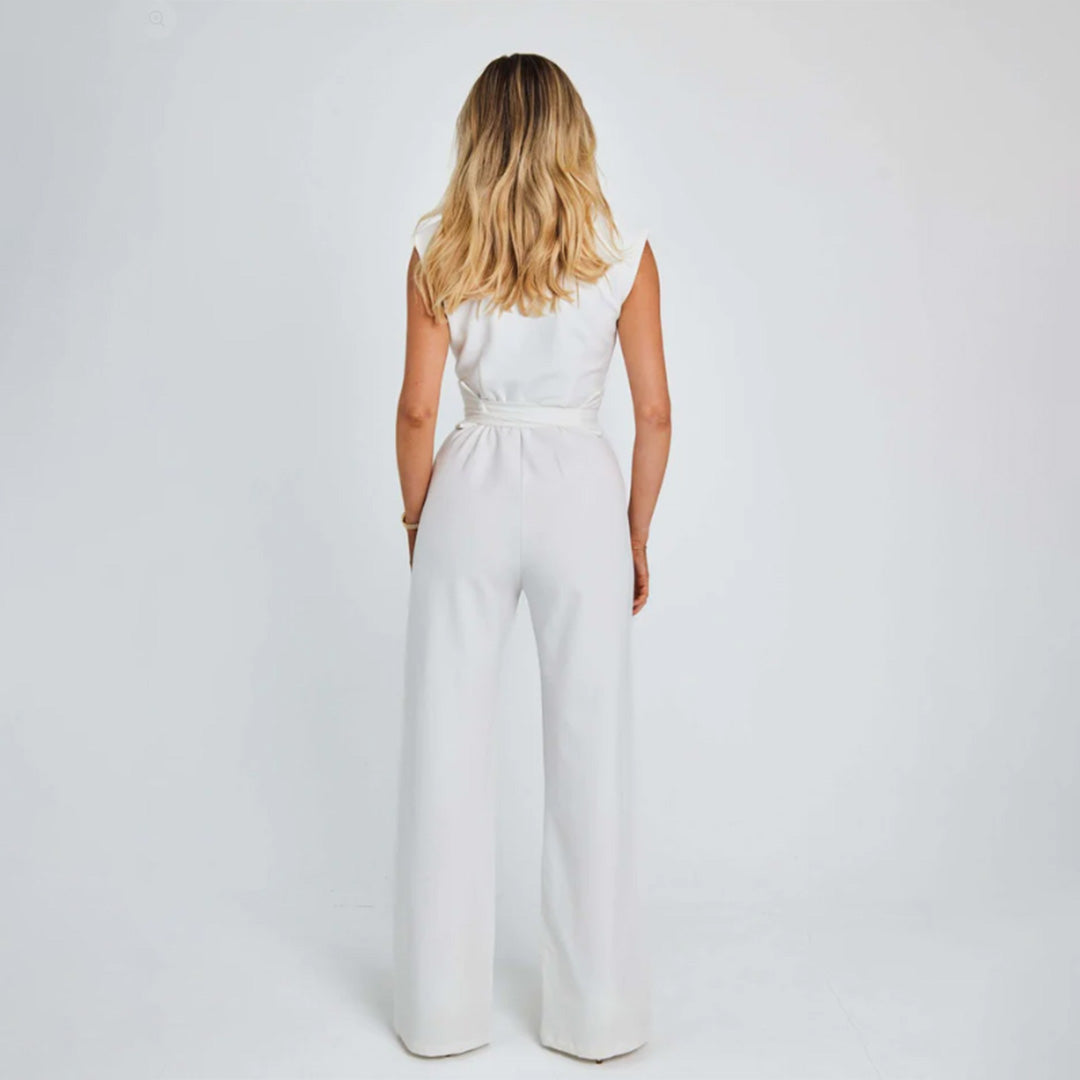 Elegant jumpsuit med vide ben