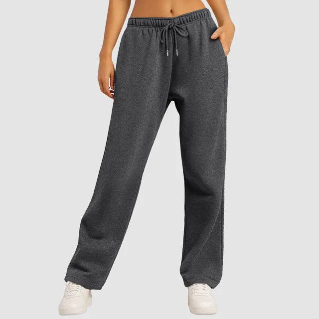 Joggebukser med vidde i bena og fôr
