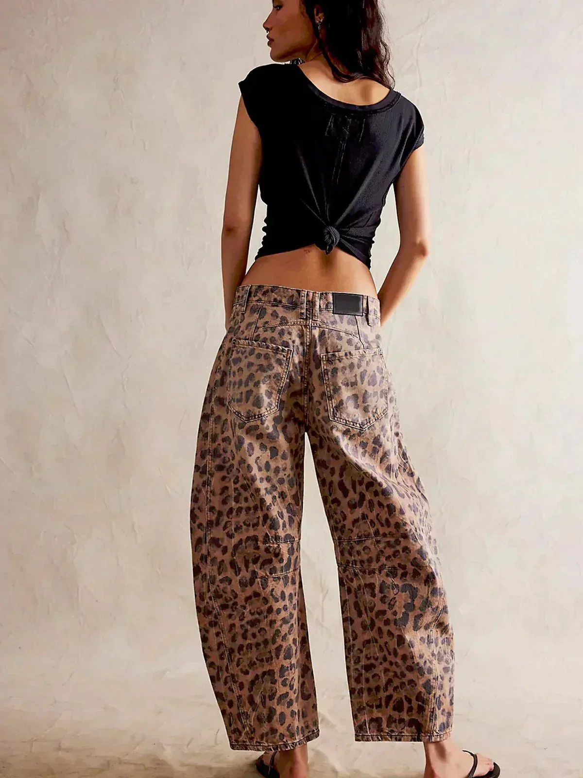 Zara | Barrel leg-bukser i denim med lavt liv