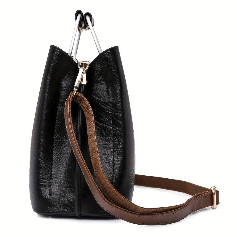 Elegant, tofarget skinnveske
