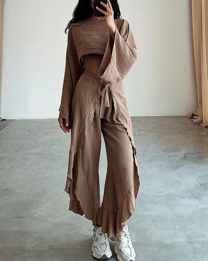 Liora | Comfy Casual slipsesett med spalte