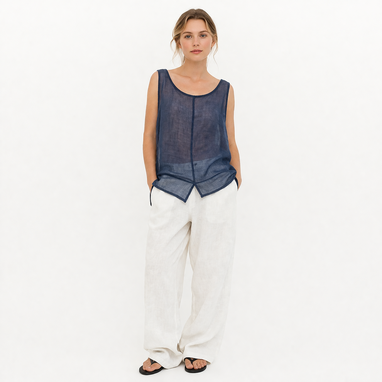 Singlet i Bomull & Lin til Dame – Vintage Stil & Sommer Basic