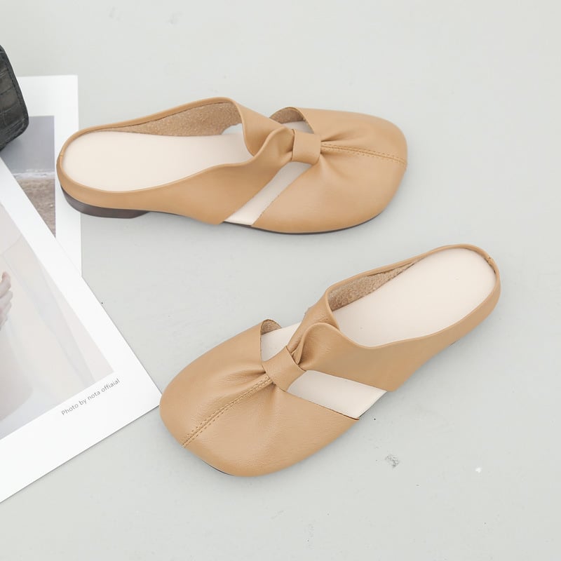 Flat mules med utskåret design - ergonomiske sko