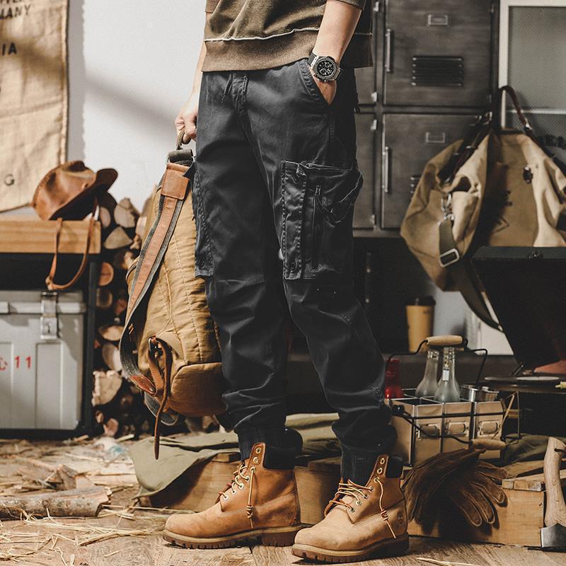 Herre løse skinny overalls med flere lommer