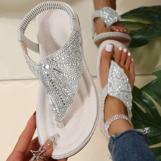 Roman Crystal Sandals