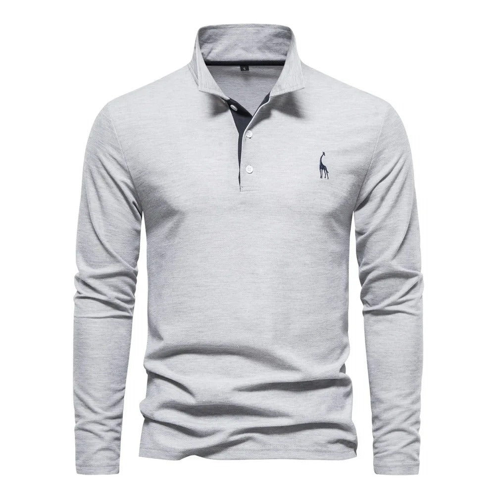 Langermede poloskjorter for menn