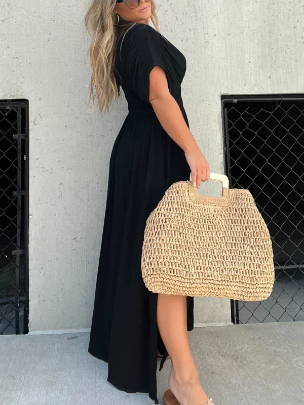 V-hals Maxi-kjole