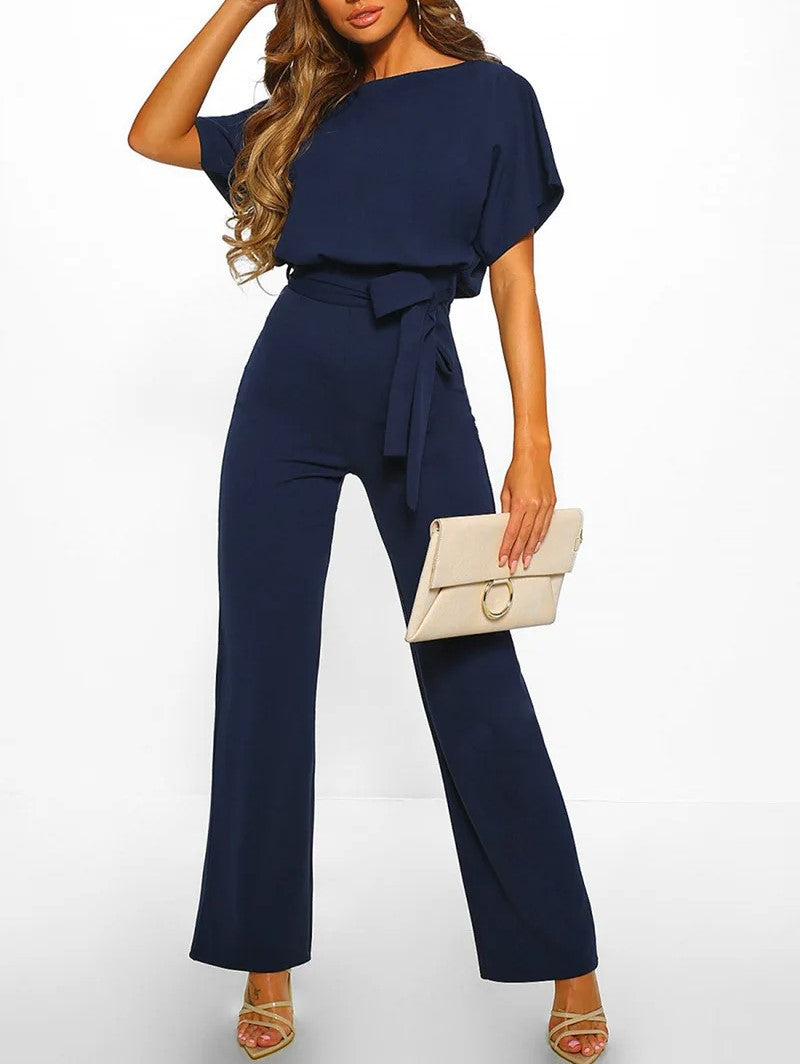 Kvinner Snøring Høy Midje Jumpsuit