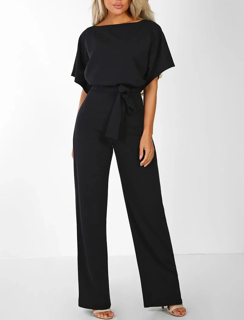 Kvinner Snøring Høy Midje Jumpsuit