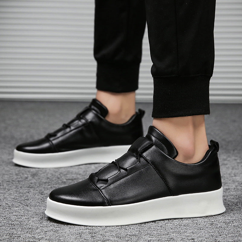 Fasjonable loafers i skinn, Slip On