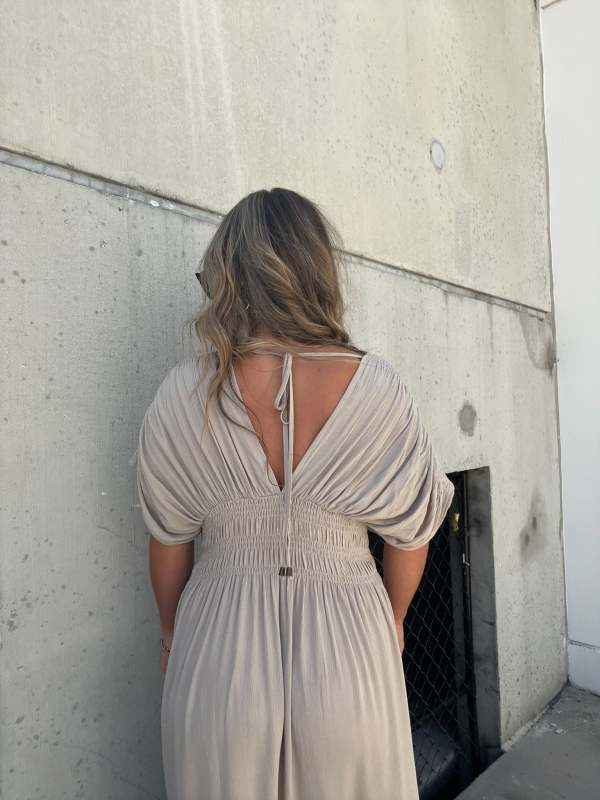 V-hals Maxi-kjole