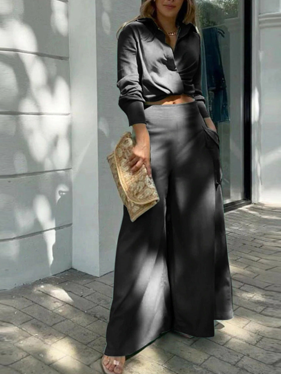 Ensfarget avslappet to-delt dress