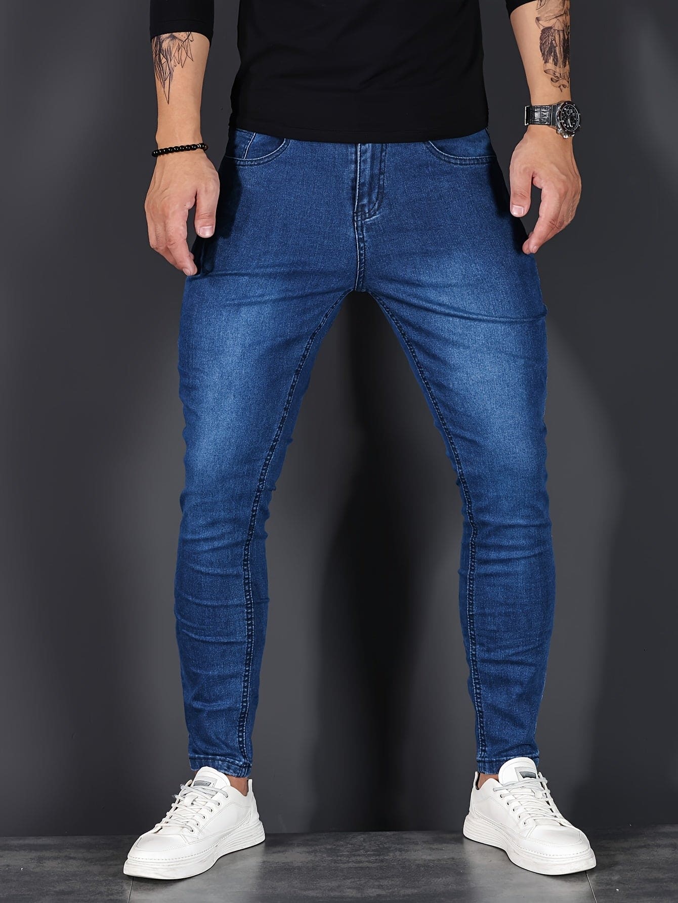 Jeans i denim for menn