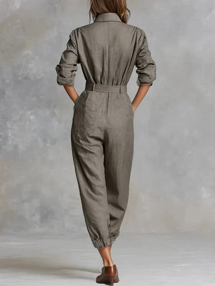 Klaerigo | Elegant buksedress i semskeffekt