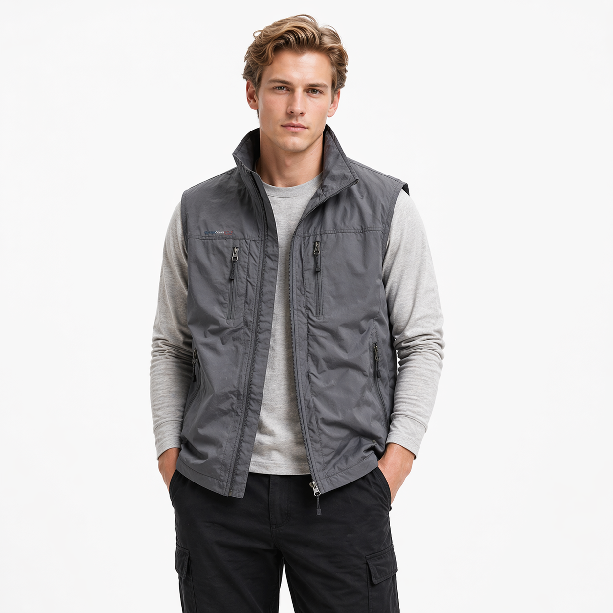 Mesh Vest til Herre – Pustende Multi-lomme Outdoor Vest