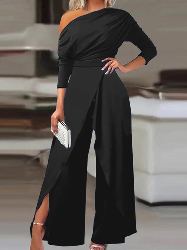 Jumpsuit uten skuldre for kvinner