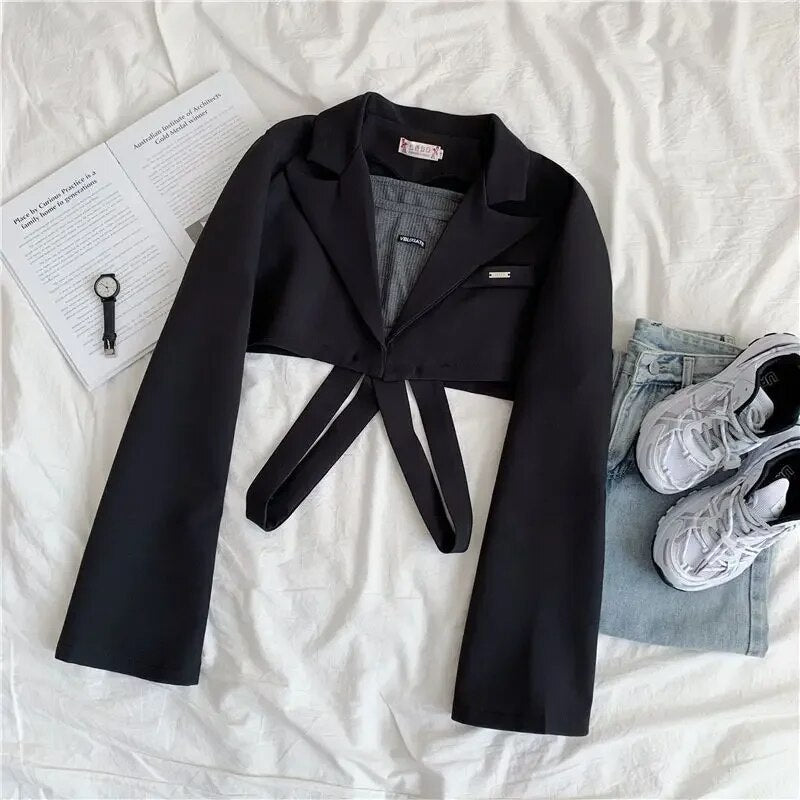 Cropped Blazer til dame