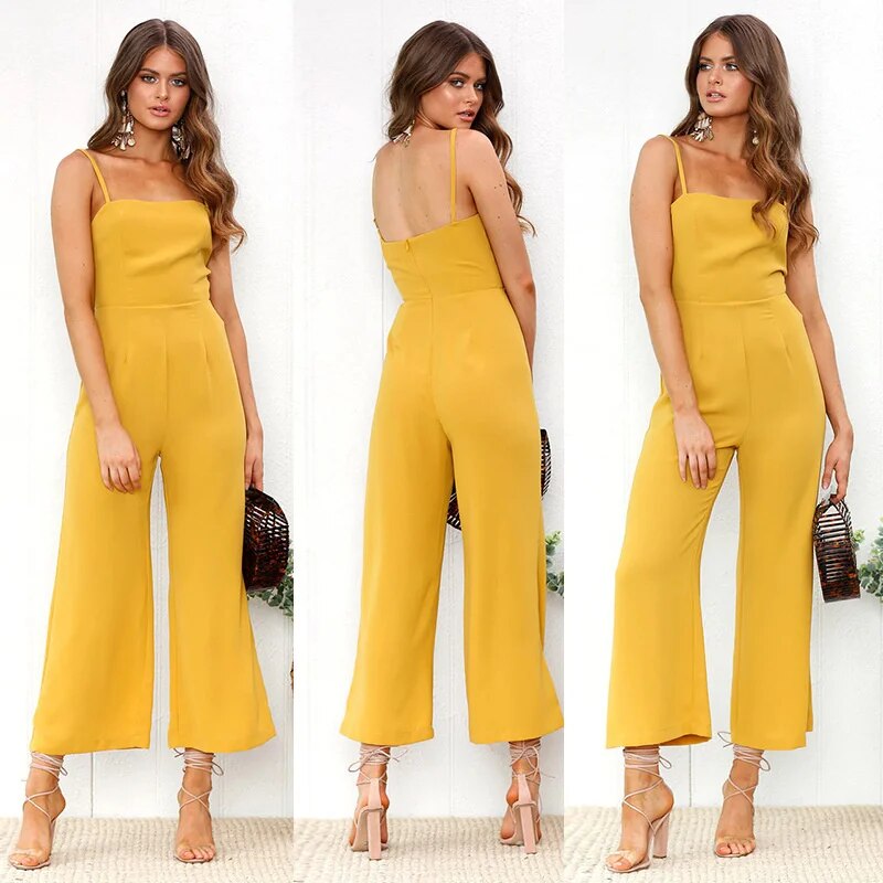 Ermeløs jumpsuit
