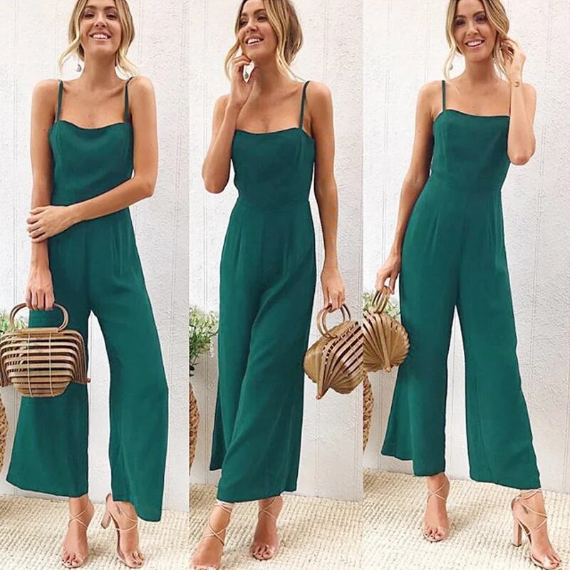 Ermeløs jumpsuit