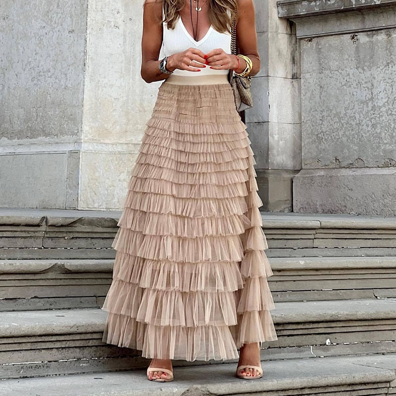 Elegant plissert skjørt