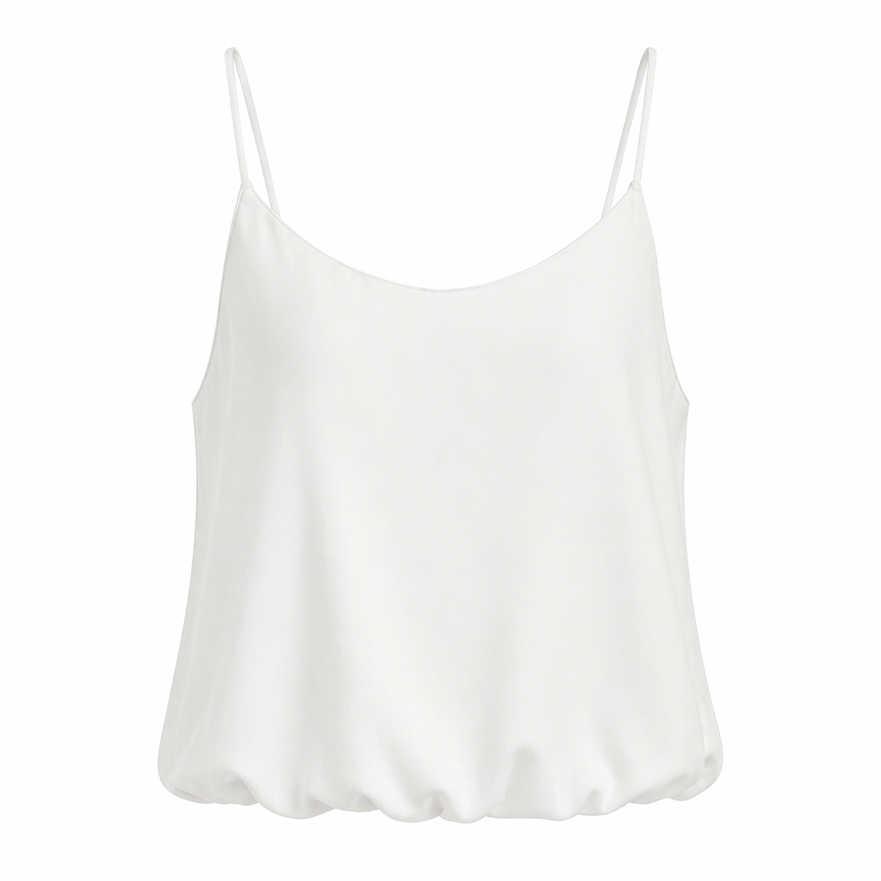 Sateng Camisole til Dame – U-hals & Elegant Spagettistropp Topp
