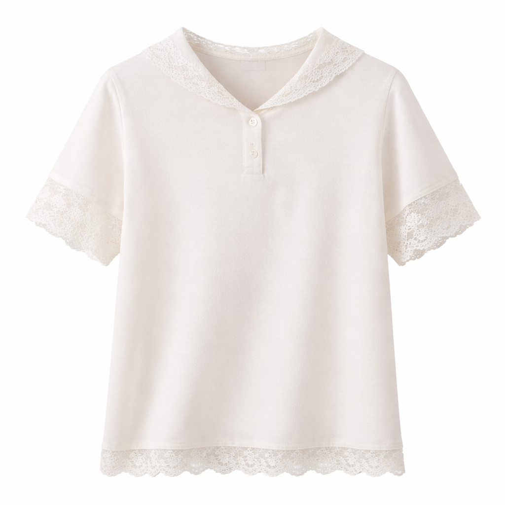 Hvit T-skjorte med Hette & Blonde til Dame – Komfortabel og Trendy Sommerstil