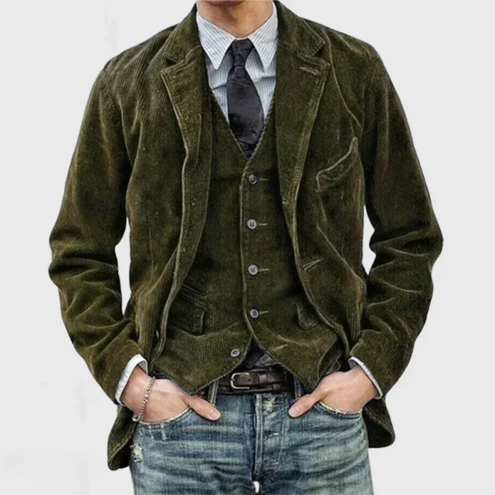 Florian | Blazer og vest i kordfløyel