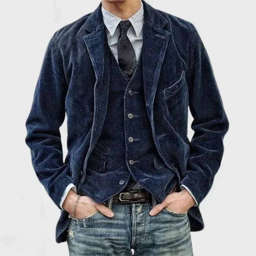 Florian | Blazer og vest i kordfløyel