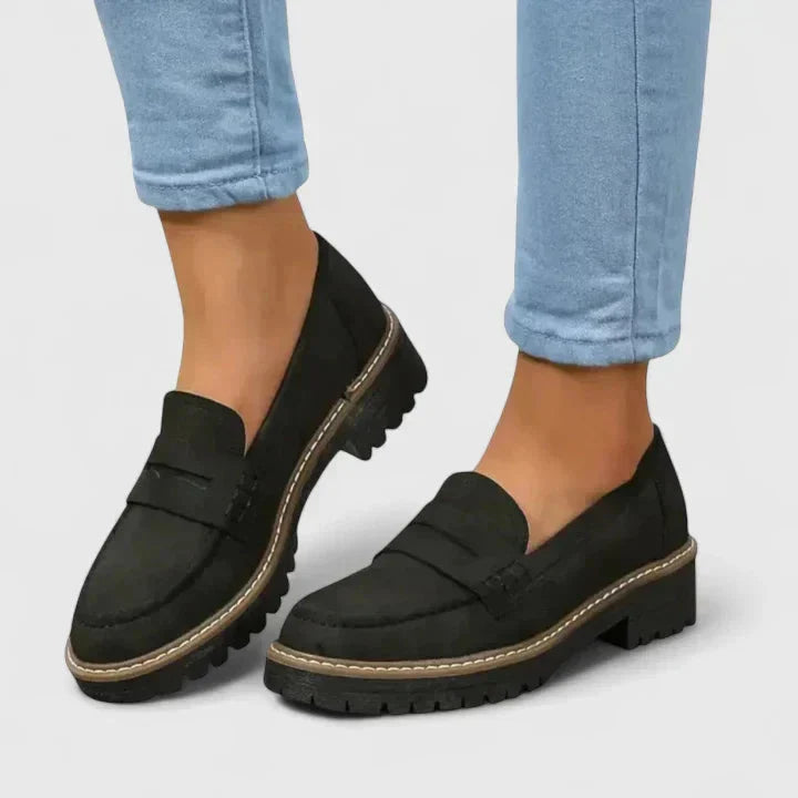 Isaline | Ortopediske loafers – Svart