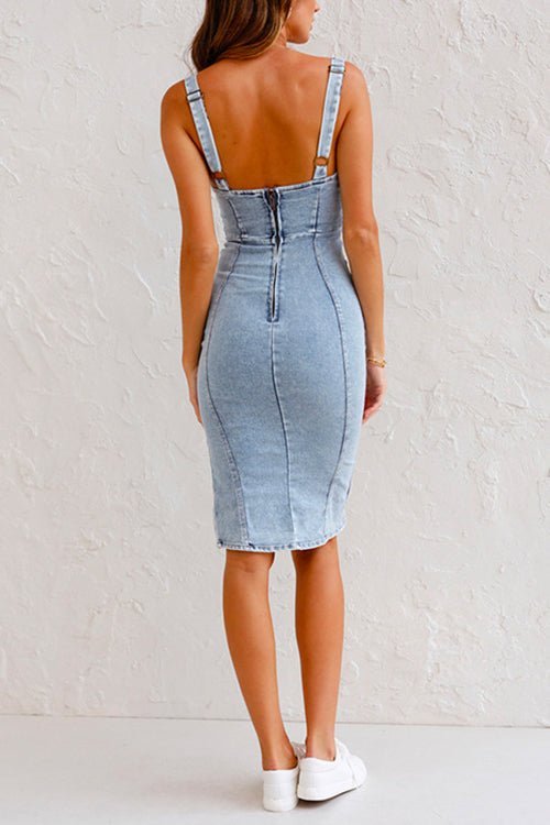 Denim Elegance Kjole