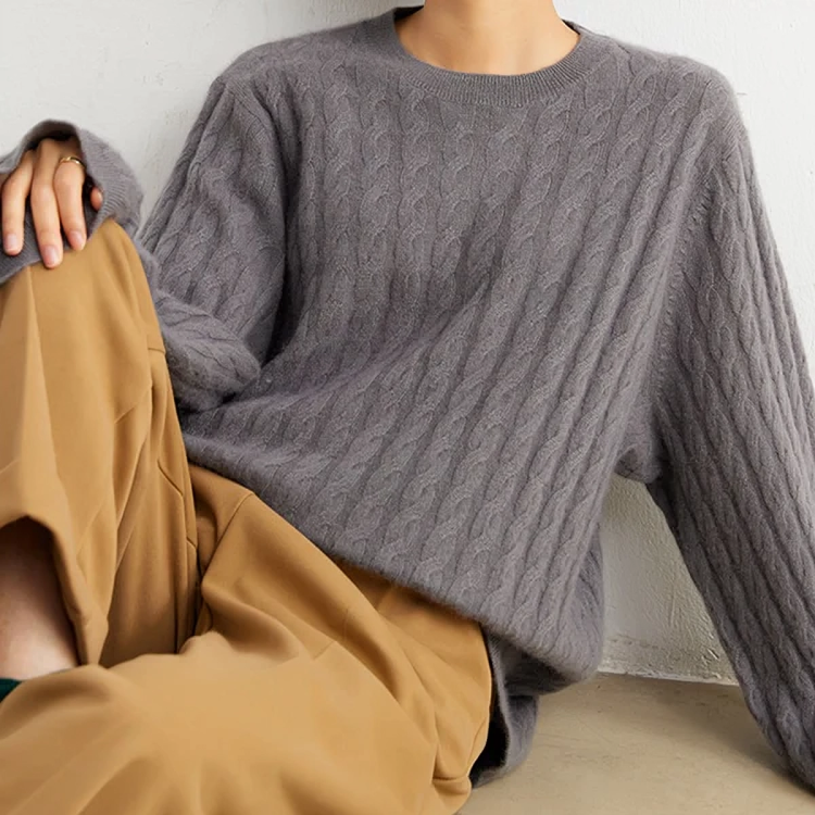 Oversize kasjmirgenser for kvinner