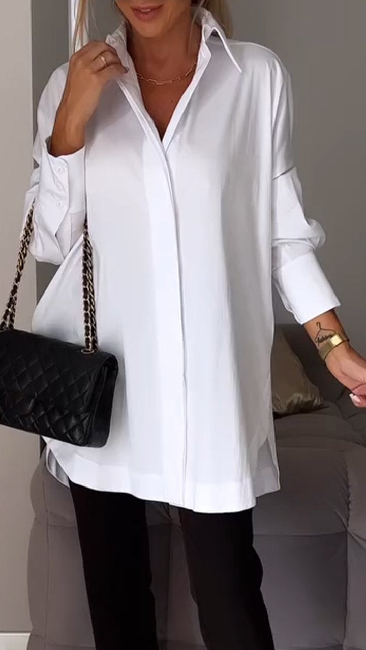 Juliana | Elegant skjorte med reversåpning