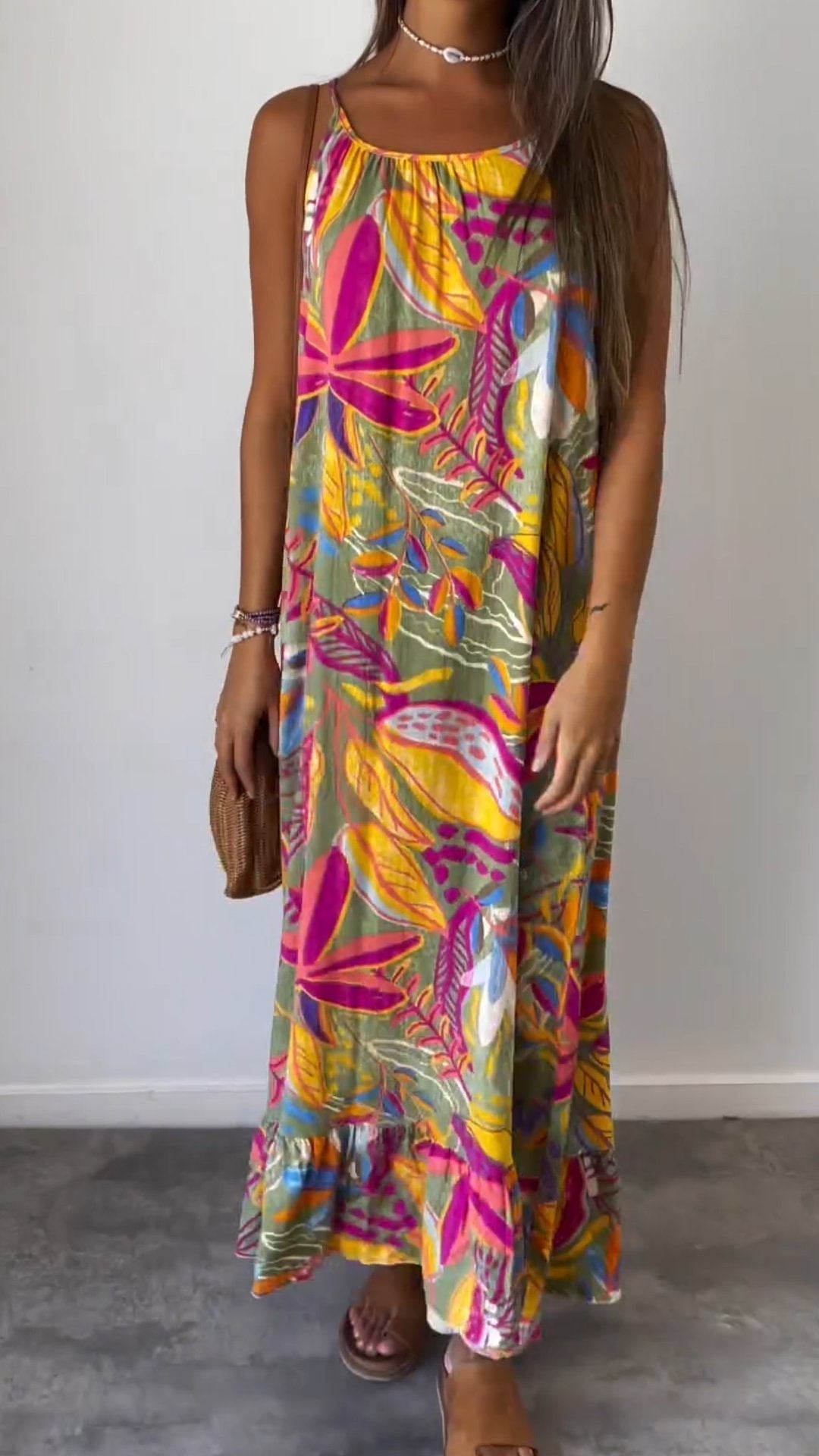 Merelina | Comfy Printed Long Dress