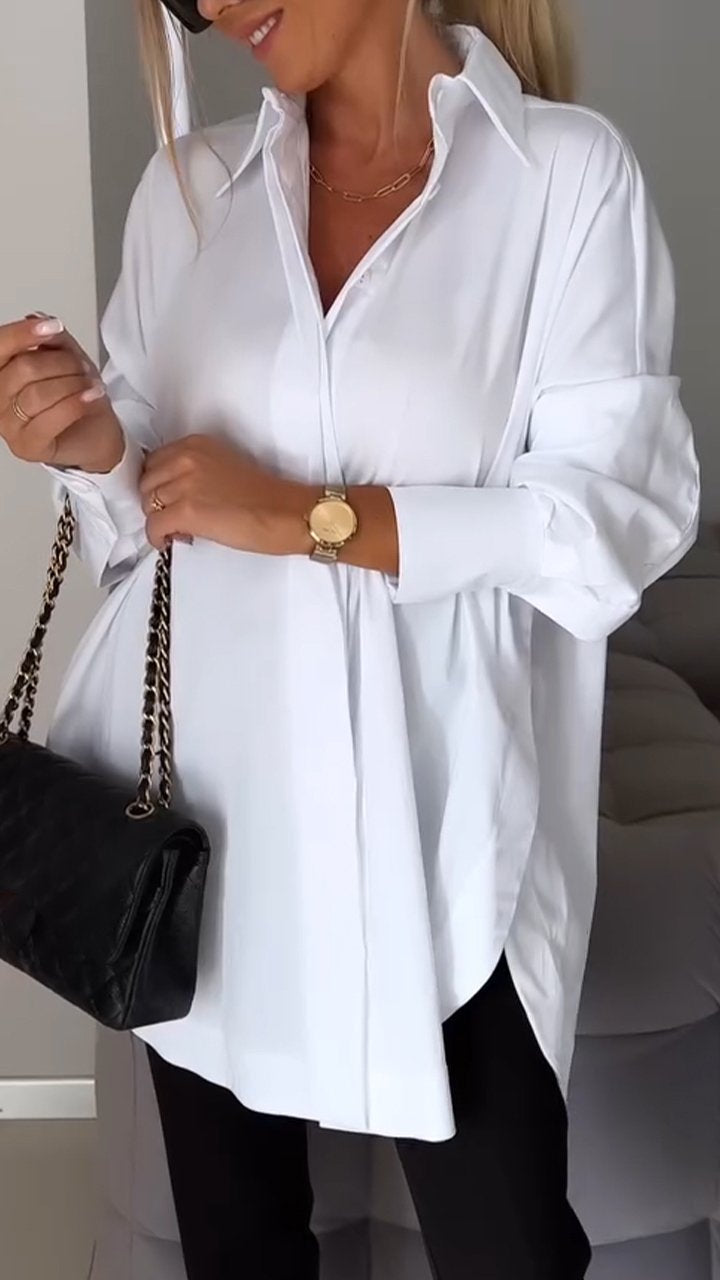 Juliana | Elegant skjorte med reversåpning