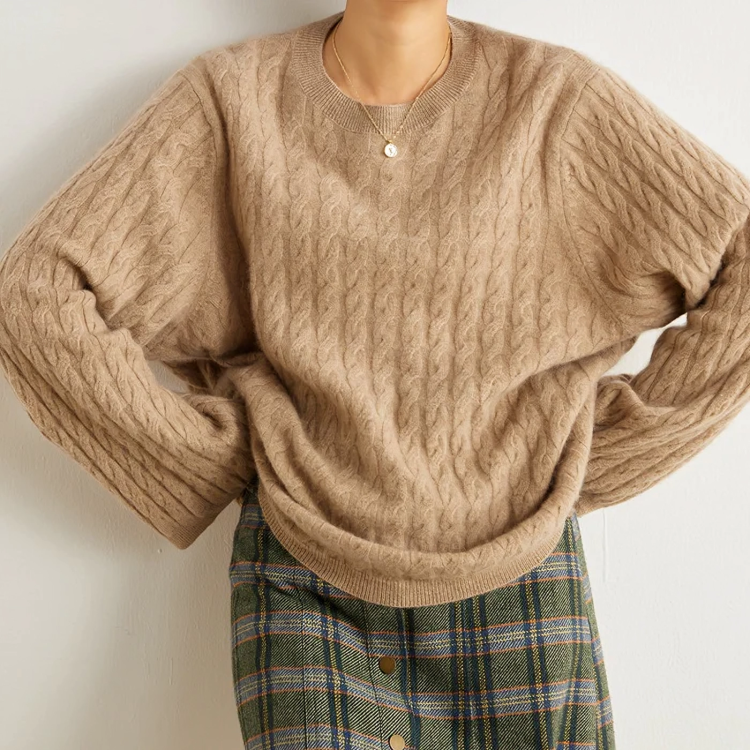 Oversize kasjmirgenser for kvinner